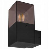 KINKIET ZEWNĘTRZNY IP44 LAMPA OGRODOWA ŚCIENNA E27 LED CZARNY