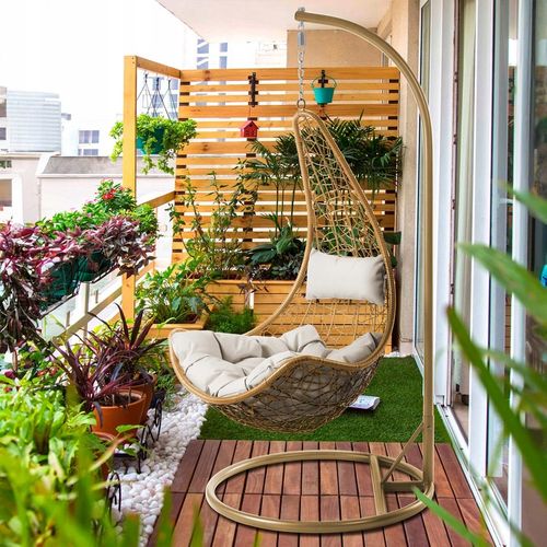 FOTEL WISZĄCY do ogrodu BOHO fotel ogrodowy na Arena.pl