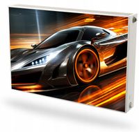Mata magnetyczna magnes na grzejnik na wymiar SPORTOWY SAMOCHÓD 60x100 cm