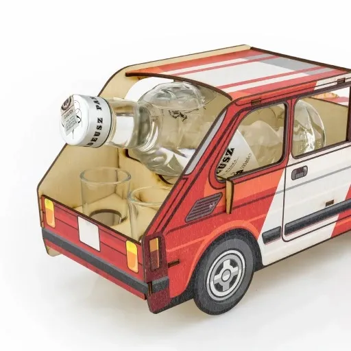 Wódowóz MALUCH kieliszki PREZENT urodziny 30 40 50 stojak na flaszkę + imię zdjęcie 4