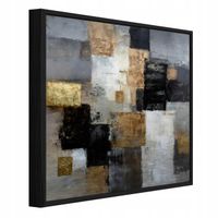 Obraz W Ramie Na Metalu Do Sypialni Salonu Abstrakcja 30x30