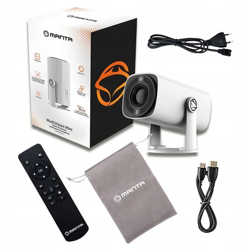PROJEKTOR RZUTNIK PRZENOŚNY SMART MINI Android 12 TV WiFi BT +HDMI +ETUI na Arena.pl