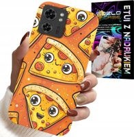 ETUI DO MOTOROLA EDGE 40 - SŁODKIE UŚMIECHNIĘTE PIZZE CASE + FOLIA