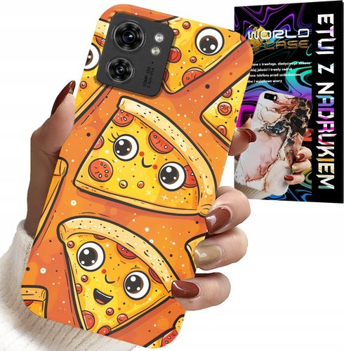 ETUI DO MOTOROLA EDGE 40 - SŁODKIE UŚMIECHNIĘTE PIZZE CASE + FOLIA na Arena.pl