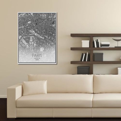 Obraz na płótnie - Canvas, Mapa Paryża 50x70 na Arena.pl