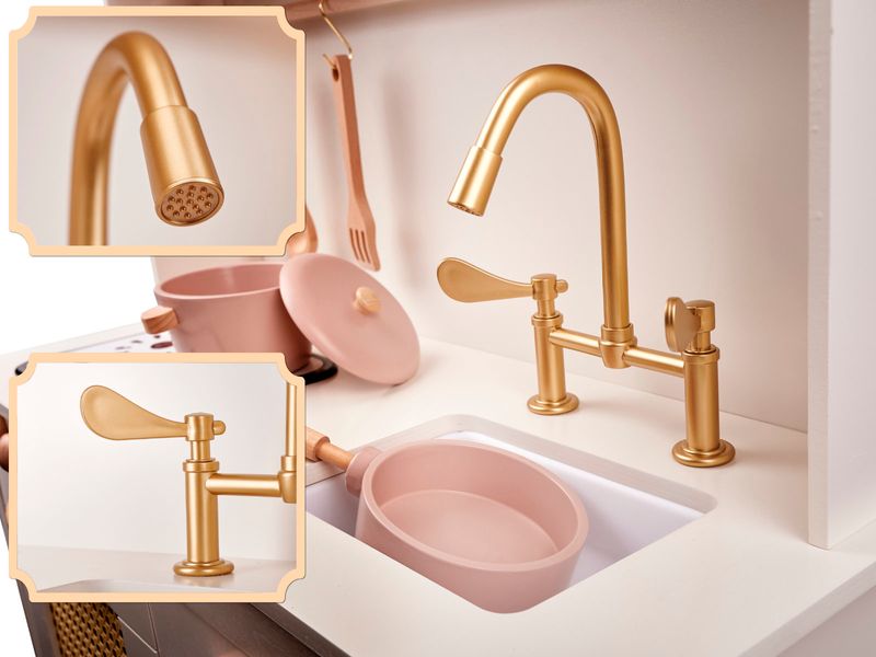 Kuchnia drewniana dla dzieci MDF retro z akcesoriami BOHO 100cm zdjęcie 8