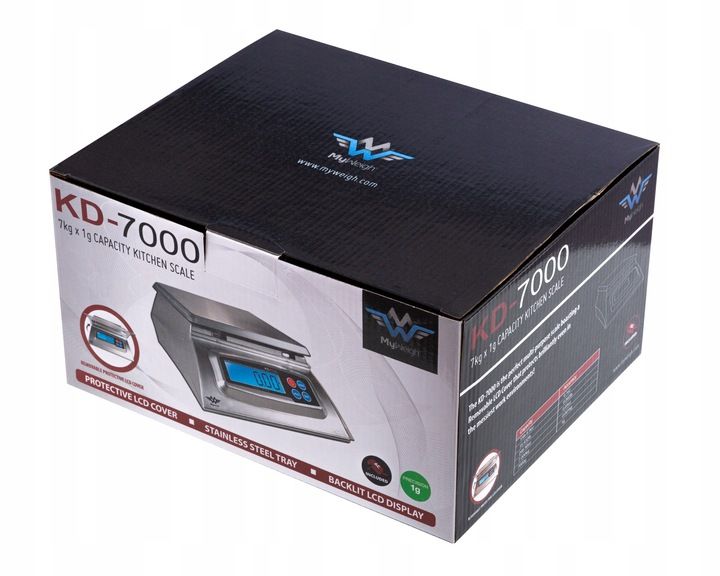 WAGA ELEKTRONICZNA SKLEPOWA KUCHENNA GASTRONOMICZNA 7kg 1g LCD SENSORWAG zdjęcie 7