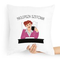 Poduszka Prezent Dla Szefa Najlepszy Szefowa Z Nadrukiem Ze Zdjęciem