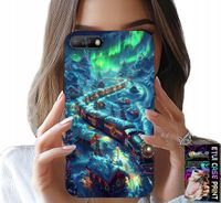 ETUI DO HUAWEI Y6 2018 - POCIĄG, EKSPRES ŚWIĄTECZNY WZORY + SZKŁO