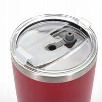 Kubek termiczny do Yerba Mate Kawy Herbaty z zamykaną pokrywką czarny 600ml