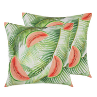 Zestaw 2 poduszek ogrodowych 45 x 45 cm wielokolorowy LOVOLETO