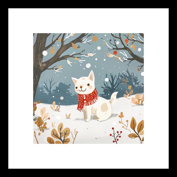 Plakat 20x20cm Śnieżny Kompan zdjęcie 3