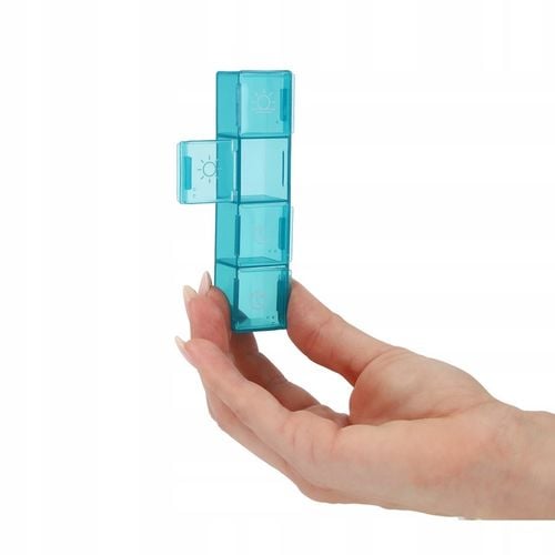 POJEMNIK ORGANIZER KASETKA PUDEŁKO NA LEKI 7 DNI 4 PORY VITAMMY PILLA 7x4 na Arena.pl