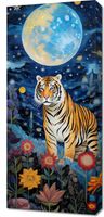 Obraz 40x90cm Tygrys w Ogrodzie Gwiazd