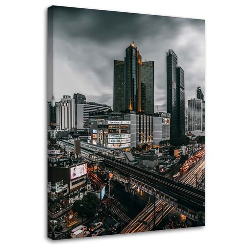 OBRAZ CANVAS NA PŁÓTNIE Miasto Chmury  60x90 na Arena.pl