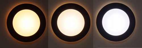 Opawa schodowa Oświetlenie schodowe Lampka LED 230V Okrągła ZŁOTA / na Arena.pl