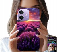 ETUI DO OPPO A40 / A40M - POLE LAWENDY, PIĘKNE KRAJOBRAZY, WZORY