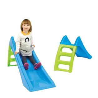 WOOPIE Zjeżdżalnia Ogrodowa dla dzieci ze ślizgiem wodnym Fun Slide 116 cm