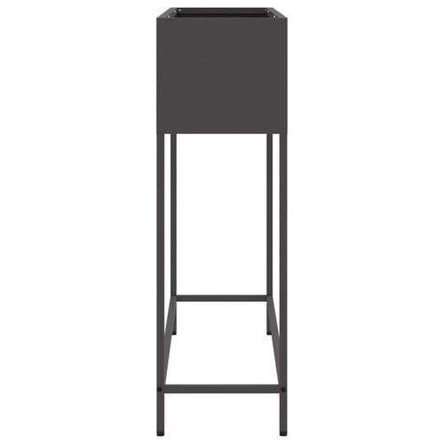 Podwyższona doniczka ogrodowa Czarny 100 x 26 x 82 cm Stal na Arena.pl