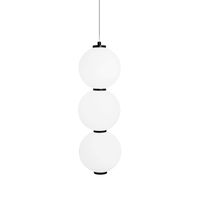3-punktowa lampa wisząca Akiko LED 23W 3000K nad stół czarna biała