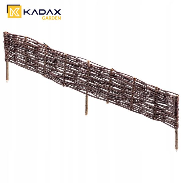 Palisada Ogrodowa 120x40cm Obrzeże Płot Wiklinowy zdjęcie 8