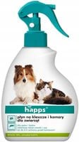PREPARAT PŁYN ŚRODEK NA KLESZCZE PCHŁY KOMARY OSY DLA PSA KOTA HAPPS