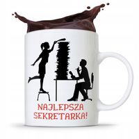 Kubek Prezent Dla Sekretarki Najlepsza Sekretarka Z Nadrukiem Ze Zdjęciem