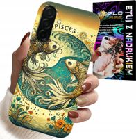 ETUI DO SAMSUNG GALAXY A56 5G - ZNAK ZODIAKU, RYBA ASTRONOMIA + FOLIA
