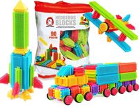 Klocki wafle Doris zestaw 90 elementów plastikowe dla dzieci 3+