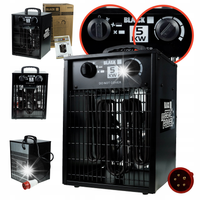 NAGRZEWNICA ELEKTRYCZNA 5KW BLACK PIECYK FARELKA 400V