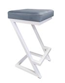 Hoker krzesło barowe ZETA LOFT METAL podstawa biała BL06