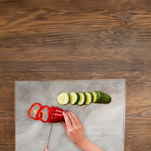 DESKA SZKLANA KUCHENNA 20x30CM ZE WZOREM DO KROJENIA SZKŁO HARTOWANE FESTA na Arena.pl