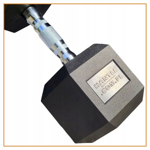 HANTLA HEX - HANTLE ŻELIWNE STALOWE GUMOWANE - 10 kg - PROFESJONALNE na Arena.pl