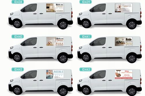 Reklama Naklejka na samochód dużo różnych wzorów MEBLE NA WYMIAR na Arena.pl