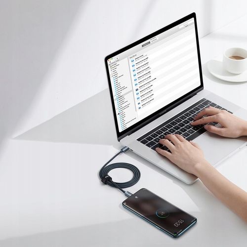 BASEUS SZYBKI KABEL PD USB C 100W 5A MOCNY PRZEWÓD DO TELEFONU KOMPUTERA 2m na Arena.pl