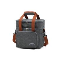 KOSZ PIKNIKOWY TORBA TERMICZNA PLAŻOWA NA ZAKUPY PIKNIK DUŻA 2 komory