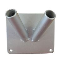 uchwyt metalowy do elewacji na 2 flagi