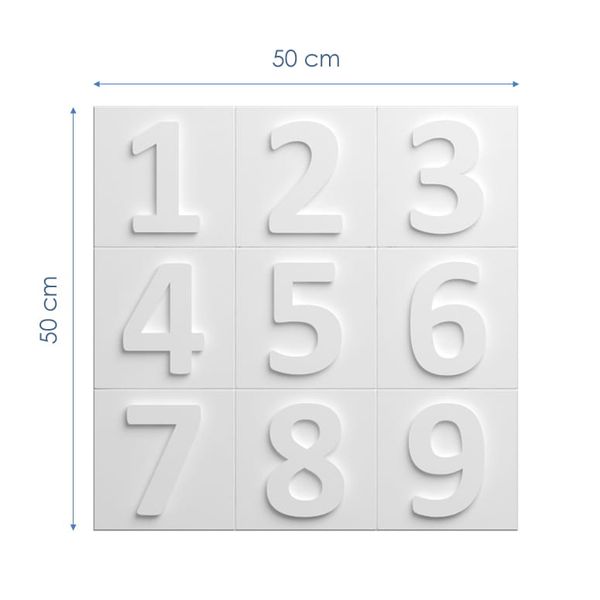 Panel ścienny 3D CYFRY zdjęcie 2