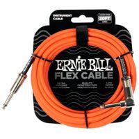 ERNIE BALL EB 6467 kabel instrumentalny jack prosty kątowy 6m pomarańczowy
