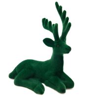 RENIFER OZDOBNY DEKORACJA NA STÓŁ JELONEK ZIELONY