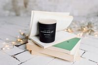 AROMMA - INTENSYWNA EKO ŚWIECA SOJOWA BIBLIOTEKA WIECZKO + USZCZELKA