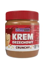 Krem Orzechowy Crunchy 100 % BEZ Dodatku Soli I CukrÓw 340 g  - Naturavena