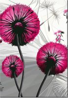 100 70CM OBRAZ PŁÓTNO DMUCHAWCE AMARANCIE PŁÓTNO RAMA