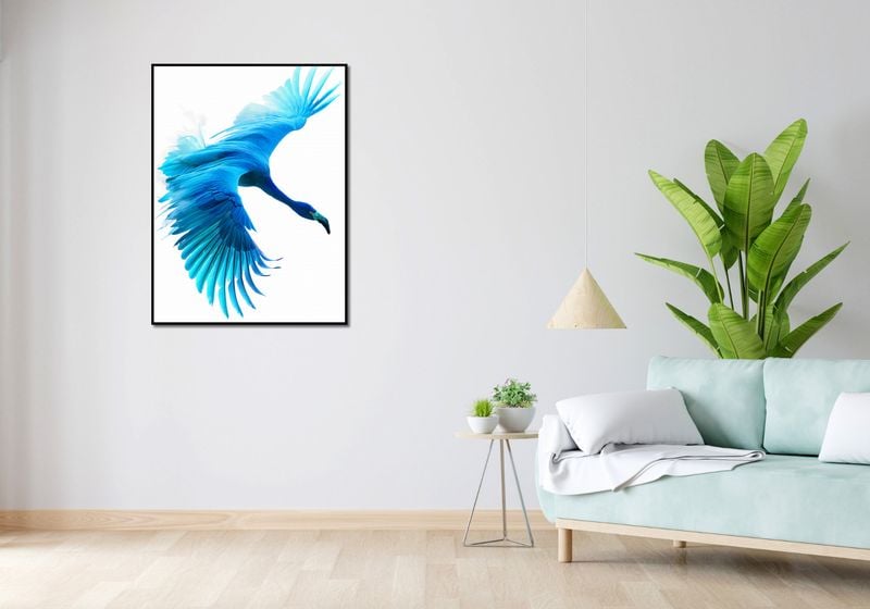 Plakat 75x100cm Błękitny Lot zdjęcie 4