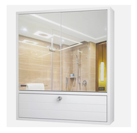 Szafka ścienna z lustrem do łazienki półki na kosmetyki leki lustro