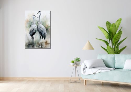 Obraz 60x90cm Tańczące Czaple na Arena.pl