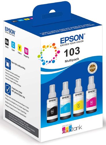 Tusz EPSON 103 EcoTank Multipack 4 kolory (4x65 ml) na Arena.pl