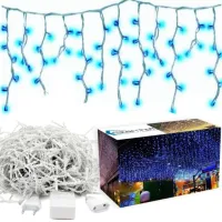 SOPLE ZEWNĘTRZNE 300LED LAMPKI KURTYNA ŚWIETLNA LED GIRLANDA ŚWIĄTECZNA