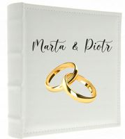 ALBUM ŚLUBNY Z NADRUKIEM UV prezent dla PARY MŁODEJ dużo wzorów