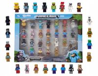 ZESTAW 24 FIGUREK Z KLOCKÓW FIGURKI LUDZIKI Z GRY MINECRAFT + AKCESORIA